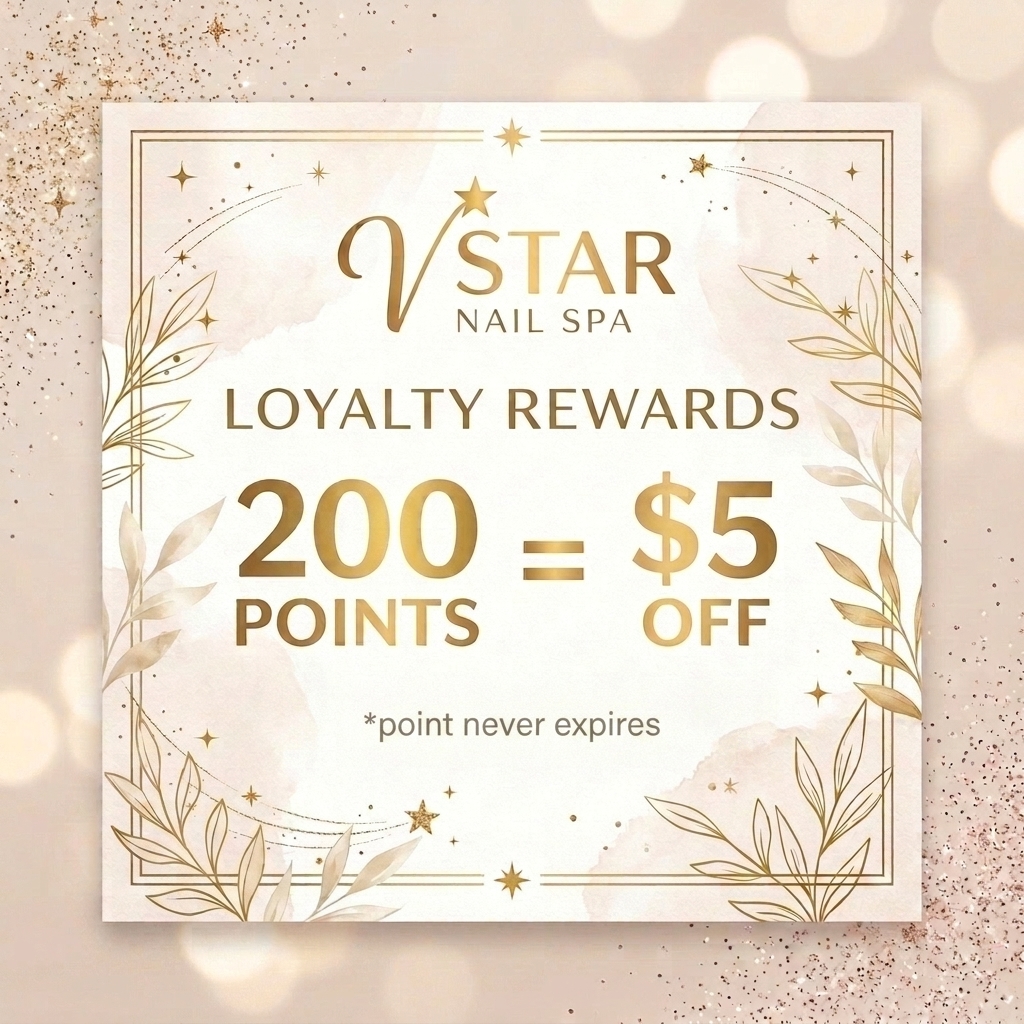 V Star Loyalty Program - 200 points = $5 off